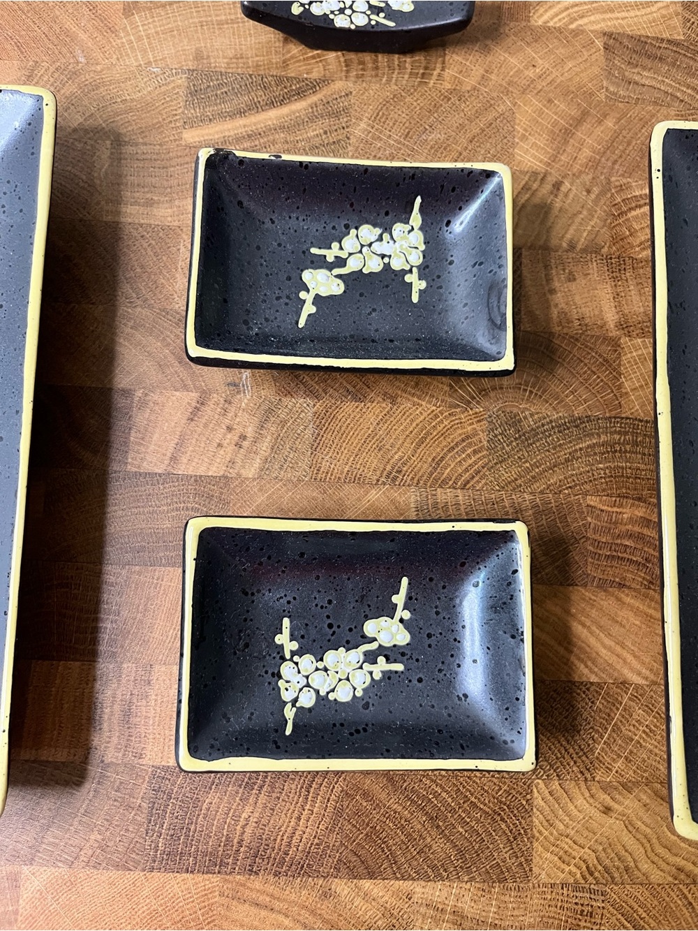 Black Ceramic Sushi Serving Set - Picture 9 of 14